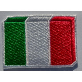 Italia Flag 3D Embroideres...