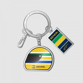 Ayrton Senna Helmet Keyring