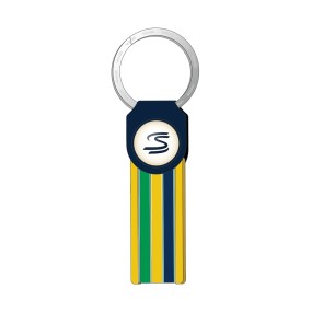 Senna Stripe Keychain Navy