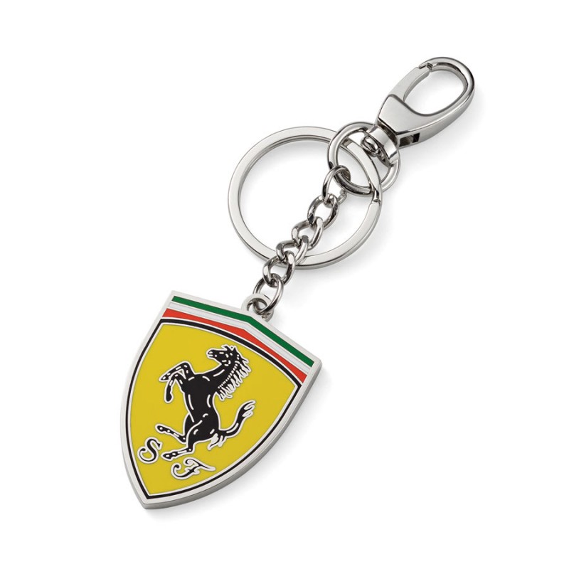 Scuderia Ferrari F1 Portachiavi con Scudetto in Metallo