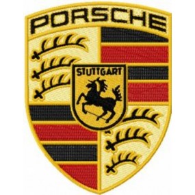 Porsche Logo Embroideres Patches and Stickers