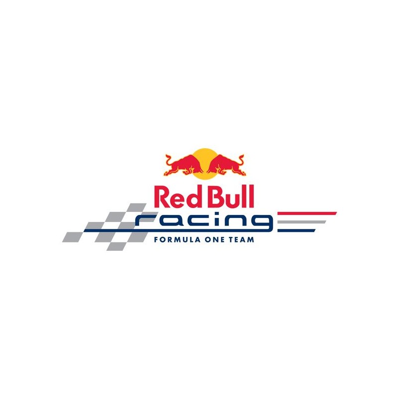 Red Bull Team Embroideres Patches and Stickers Finish Vinyl sticker for  chassis and bodywork Model Galaxi Size 150 x 60 mm.