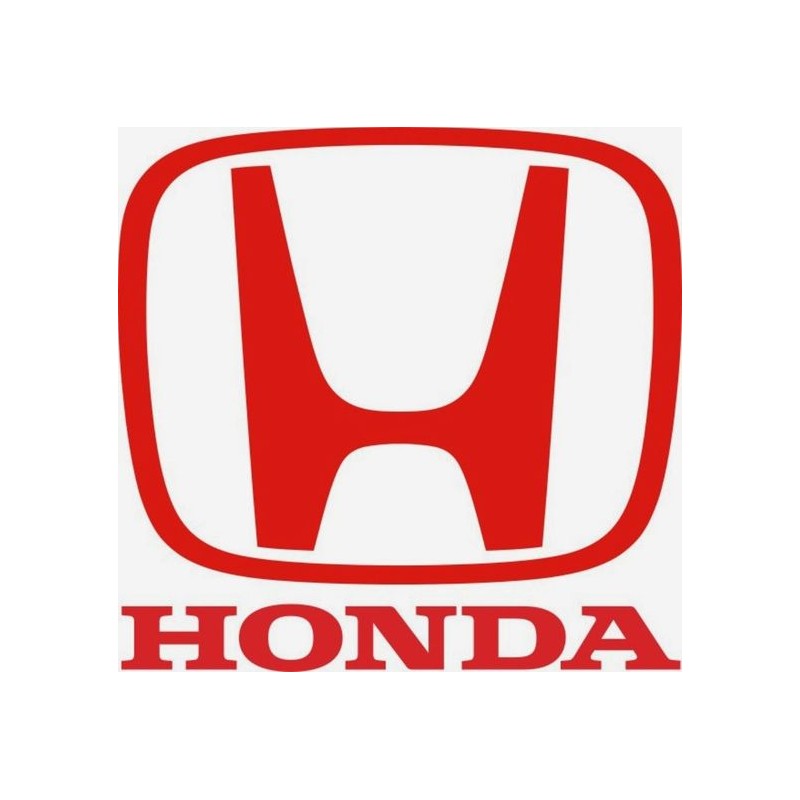 Honda Logo Toppe Termoadesive e Adesivi Colore Bianco/Rosso Finitura Adesivo  in Vinile per telai e carrozzerie Taglia Piccola 51 x 39 Mm